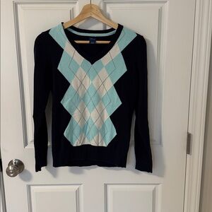 Izod Navy and Light Blue Sweater